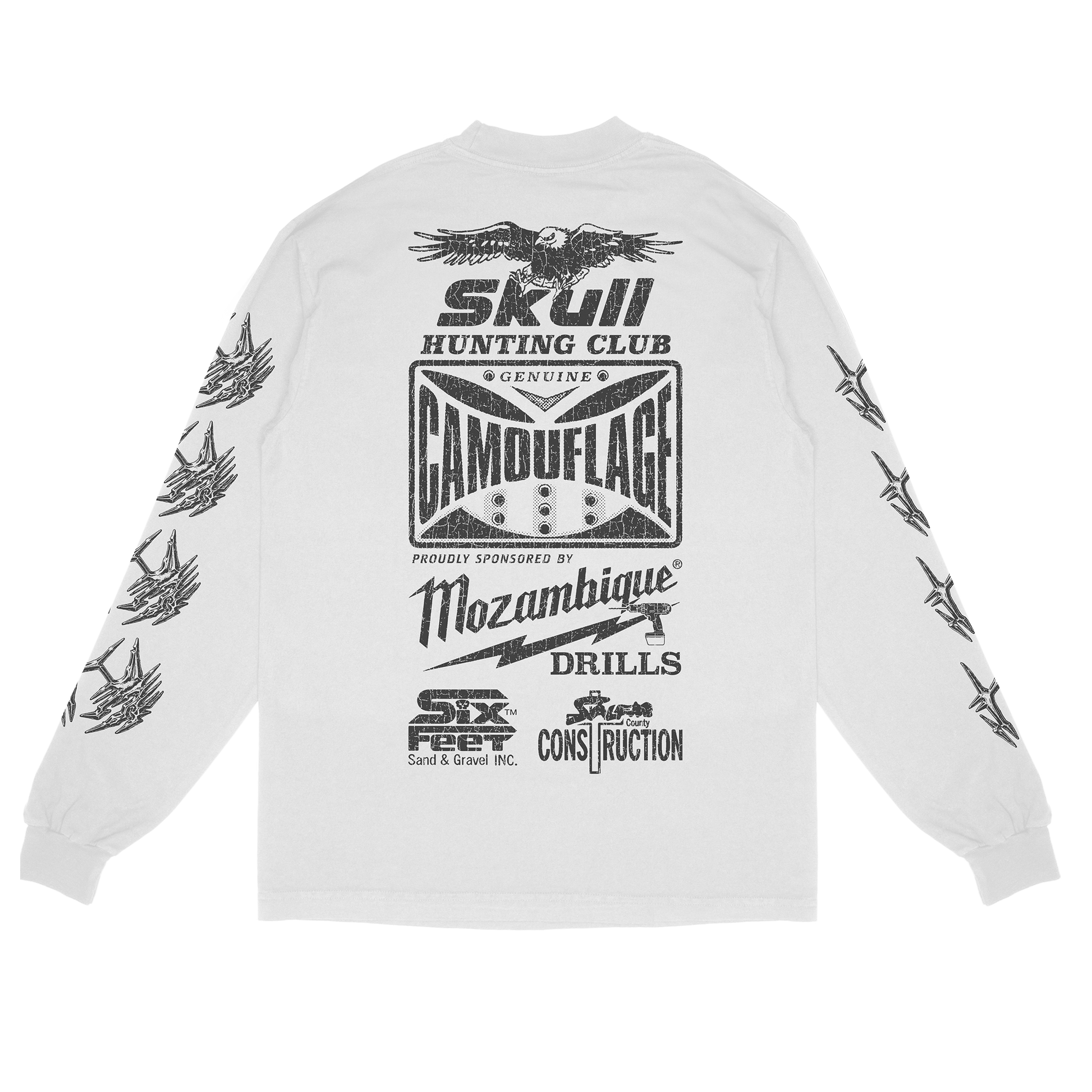 "SHOOTOUT" Longsleeve T-Shirt (White)