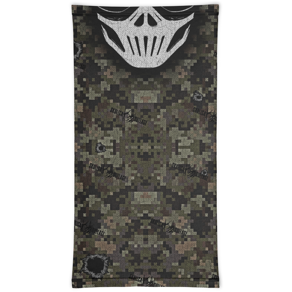 Skull Balaclava Neck Gaiter (Digital Woodland Camo)