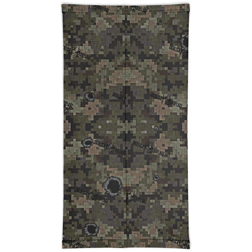 Skull Balaclava Neck Gaiter (Digital Woodland Camo)