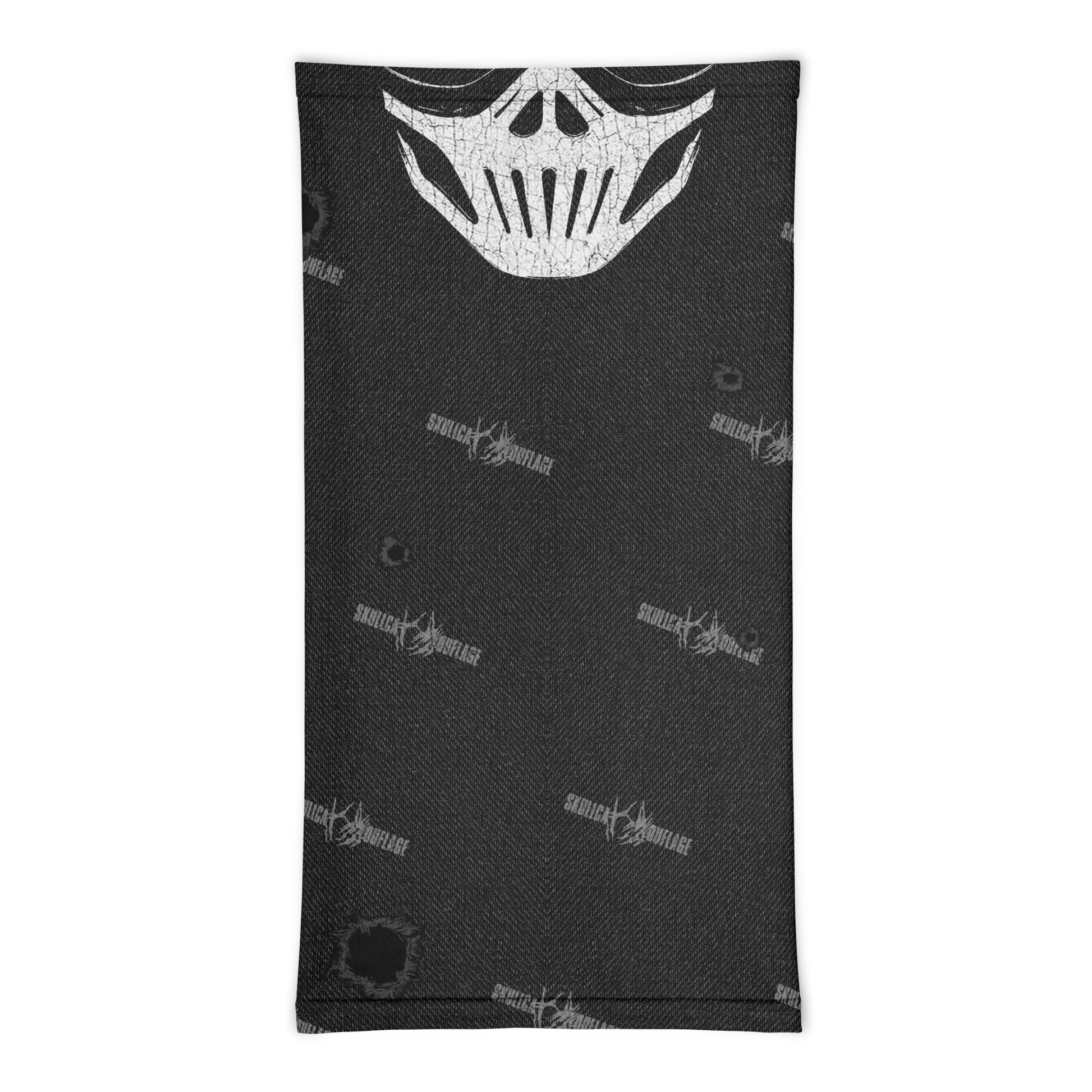 Skull Balaclava Neck Gaiter (Black)