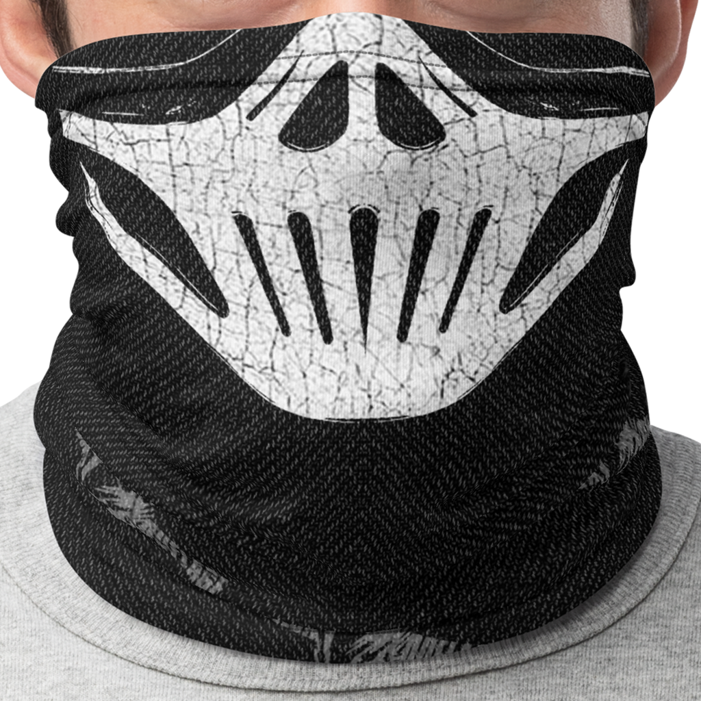 Skull Balaclava Neck Gaiter (Black)